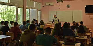 Unterricht an der 73. Schule Vladislav Gramatik Sofia