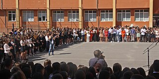 Veranstaltung am Ezikova gimnasija Akad. Ljudmil Stojanov Blagoevgrad