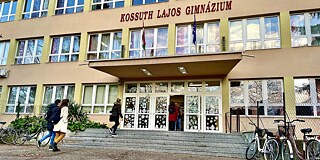 Gebäude des Kosssuth Lajos Gimnázium és Kollégium in Mosonmagyaróvár