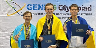 Gewinner des Wissenschaftlichen Lyzeums Nr. 3 in Poltawa bei der Internationalen Olympiade GENIUS Olympiad 2023