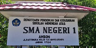 Gebäude der SMA Negeri 1 Ambon