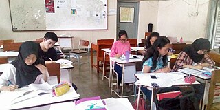 Unterricht an der SMA Negeri 3 Yogyakarta