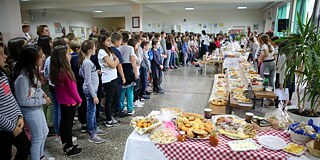 Buffet bei Schulfeier