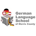 Logo mit einer Figur, die ein Buch liest und den Flaggen von Deutschland, Österreich und der Schweiz