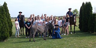 Gruppenfoto im Reitlager